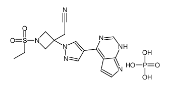 [1-(乙基磺酰基)-3-[4-(7H-吡咯并[2,3-d]嘧啶-4-基)-1H-吡唑-1-基]氮杂环丁烷-3-基]乙腈磷酸盐