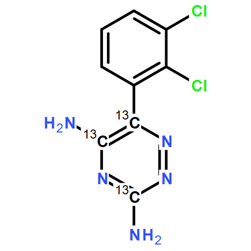 拉莫三嗪-13c3的理化性质及危险特性(sdsmsds)表_结构式分子量熔沸