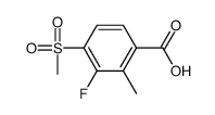 3-氟-2-甲基-4-(甲基磺酰基)苯甲酸