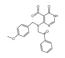 6-[(4-methoxybenzyl)(2-oxo-2-phenylethyl)amino]-5-nitro-4(3H)-pyrimidinone