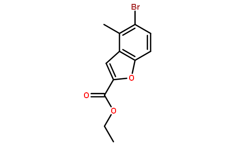 5-溴-4-甲基苯并呋喃-2-甲酸乙酯