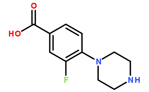 3-氟-4-(1-哌嗪基)苯甲酸