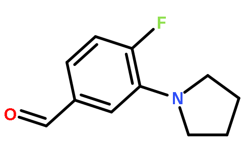 3-(1-吡咯*烷基)-4-氟苯甲醛(1197193-31-9)