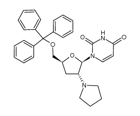 1-((2R,3R,5S)-3-(pyrrolidin-1-yl)-5-((trityloxy)methyl)tetrahydrofuran-2-yl)pyrimidine-2,4(1H,3H)-dione