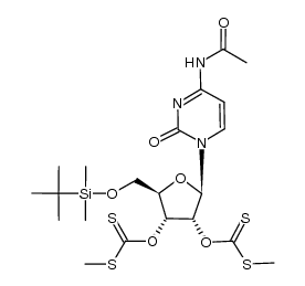 N4-acetyl-5'-O-(tert-butyldimethylsilyl)-2',3'-bis-O-[(methylthio)thiocarbonyl]cytidine