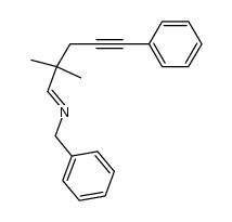 (E)-N-(2,2-dimethyl-5-phenylpent-4-yn-1-ylidene)benzylamine