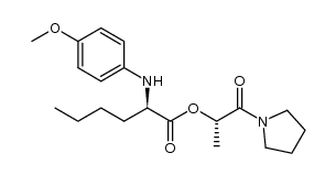 (1S)-1-methyl-2-oxo-2-tetrahydro-1H-pyrrolylethyl N-(p-methoxyphenyl)-2-aminohexanoate