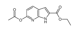 6-(乙酰基氧基)-1H-吡咯并[2,3-B]吡啶-2-羧酸乙酯