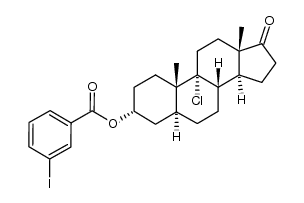 3α-m-Iodobenzoyloxy-9α-chloro-5α-androstan-17-one
