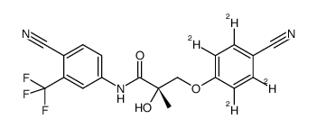 (2S)-3-(4-氰基苯氧基-2,3,5,6-D4)-N-[4-氰基-3-(三氟甲基)苯基]-2-羟基-2-甲基丙酰胺