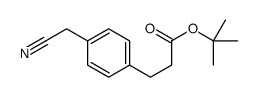 tert-butyl 3-[4-(cyanomethyl)phenyl]propanoate