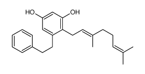 4-(3,7-dimethylocta-2,6-dienyl)-5-(2-phenylethyl)benzene-1,3-diol