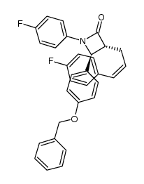 (3R,4S)-4-[4-(benzyloxy)phenyl]-1-(4-fluorophenyl)-3-[(Z)-3-(4-fluorophenyl)allyl]azetidin-2-one