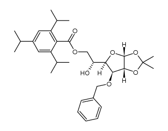 3-O-benzyl-1,2-O-isopropylidene-6-O-(2,4,6-triisopropylbenzoyl)-α-D-glucofuranose