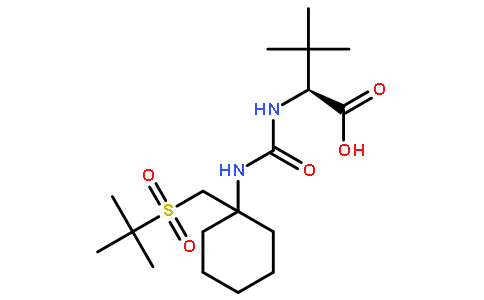 3-Methyl-N-[(1-{[(2-methyl-2-propanyl)sulfonyl]methyl}cyclohexyl) carbamoyl]-L-valine