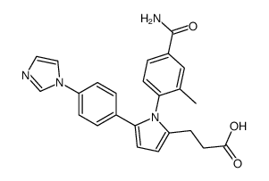 3-(5-(4-(1H-咪唑-1-基)苯基)-1-(4-氨基甲酰基-2-甲基苯基)-1H-吡咯-2-基)丙酸