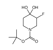 2-Methyl-2-propanyl 3-fluoro-4,4-dihydroxy-1-piperidinecarboxylat e