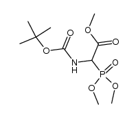 methyl 2-[(tert-butoxycarbonyl)amino]-2-(dimethoxyphosphinyl)acetate
