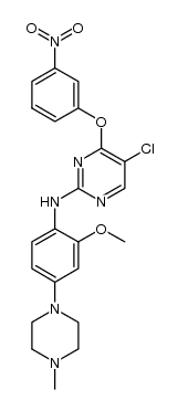 5-chloro-N-(2-methoxy-4-(4-methylpiperazin-1-yl)phenyl)-4-(3-nitrophenoxy)pyrimidin-2-amine