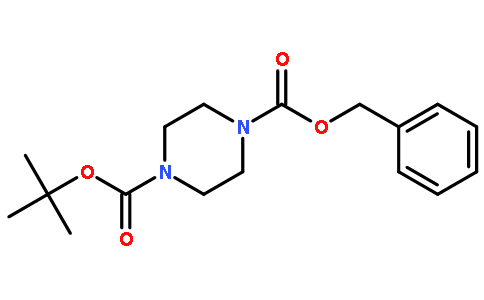 1-苄基 4-叔丁基 哌嗪-1,4-二羧酸
