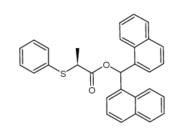 (S)-di-(1-naphthyl)methyl α-(phenylthio)propanoate