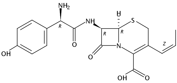 头孢丙烯化学结构式图片
