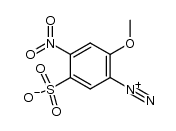 3-diazo-4-methoxy-6-nitrobenzensulfonic acid