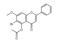 6-bromo-7-methoxy-4-oxo-2-phenyl-4H-chromen-5-yl acetate