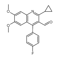 2-cyclopropyl-4-(4-fluorophenyl)-6,7-dimethoxyquinoline-3-carbaldehyde
