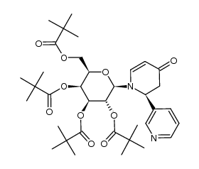(2S)-N-(2,3,4,6-tetra-O-pivaloyl-β-D-galactopyranosyl)-2-(3-pyridyl)-5,6-didehydro-piperidin-4-one