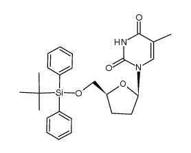 1-[5-O-(tert-butyldiphenylsilyl)-2,3-dideoxy-β-D-glycero-pentofuranosyl]thymine