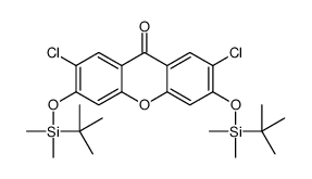 3,6-bis[[tert-butyl(dimethyl)silyl]oxy]-2,7-dichloroxanthen-9-one