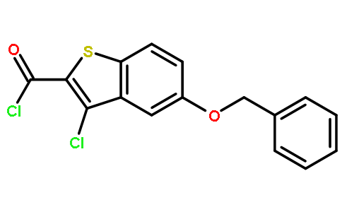 3-氯-5-(苯基甲氧基)-苯并[b]噻吩-2-羰酰氯