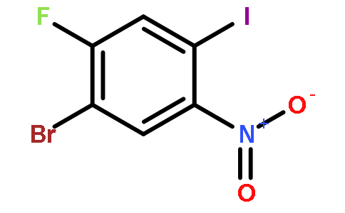 1-溴-2-氟-4-碘-5-硝基苯