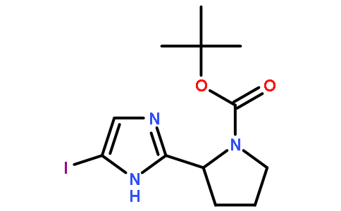 (S)-2-(5-碘-1H-咪唑-2-基)吡咯烷-1-羧酸叔丁酯