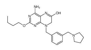 4-氨基-2-丁氧基-7,8-二氢-8-[[3-(1-吡咯烷基甲基)苯基]甲基]-6(5H)-蝶啶酮