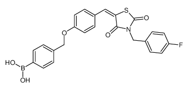 [4-[[4-[(Z)-[3-[(4-fluorophenyl)methyl]-2,4-dioxo-1,3-thiazolidin-5-ylidene]methyl]phenoxy]methyl]phenyl]boronic acid