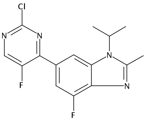 6-(2-氯-5-氟-嘧啶-4-基)-4-氟-1-异丙基-2-甲基-1H-苯并咪唑