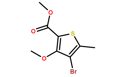 4-溴-3-甲氧基-5-甲基噻吩-2-羧酸甲酯