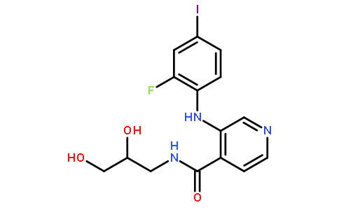 N-[(2S)-2,3-二羟基丙基]-3-[(2-氟-4-碘苯基)氨基]-4-吡啶甲酰胺