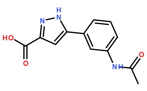 5-(3-乙酰氨基苯基)-1H-吡唑-3-羧酸