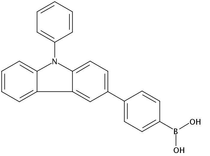 (4-(9-苯基-9H-咔唑-3-基)苯基)硼酸, ≥98%