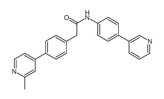 4-(2-甲基-4-吡啶基)-N-(4-(3-吡啶基)苯基)苯乙酰胺