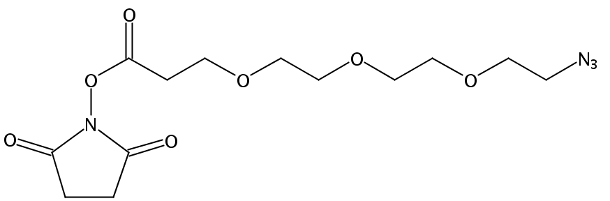 2,5-二氧代吡咯烷-1-基 3-(2-(2-(2-叠氮基乙氧基)乙氧基)乙氧基)丙酸酯