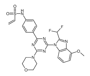 N-(4-(4-(2-(二氟甲基)-4-甲氧基-1H-苯并[d]咪唑-1-基)-6-吗啉-1,3,5-噻嗪-2-基)苯基)乙烯磺酰胺