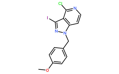 4-氯-3-碘-1-(4-甲氧基)-1H-吡唑并[4,3-c]吡啶