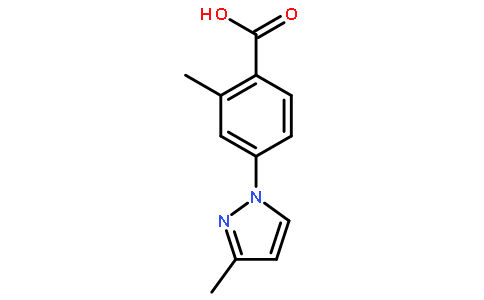 2-甲基-4-(3-甲基-1H-吡唑-1-基)苯甲酸
