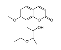 (S)-8-(3-乙氧基-2-羟基-3-甲基丁基)-7-甲氧基-2H-1-苯并吡喃-2-酮对照品(标准品) | 125072-68-6