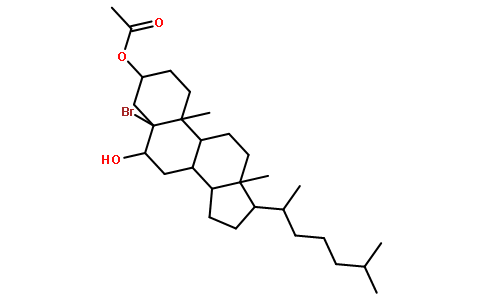 5-溴-5alpha-胆甾烷-3,6-二醇3-乙酸酯