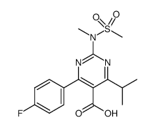 4-(4-氟苯基)-6-异丙基-2- [甲基(甲基磺酰基)氨基]-5-嘧啶羧酸